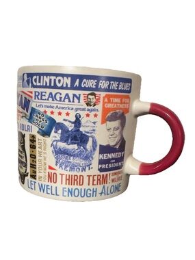 Retro Presidential Slogan Coffee Mug /Tea Cup,USA PresidentCampaign Slogans 2012